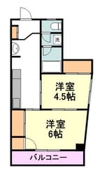 クレセント国立の物件間取画像